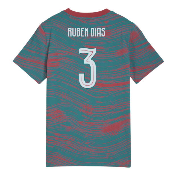 2026-2027 Portugal FtblCulture Tee AOP (Red-Green) - Kids (Ruben Dias 3)-SoccerKits Hub | Buy Soccer Jerseys Online